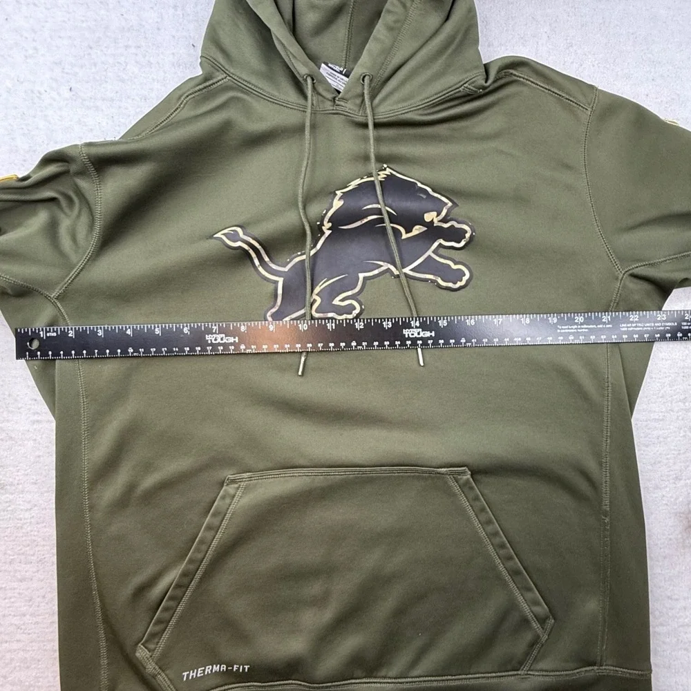 Nike NFL Detroit Lions Salute to Service limited RARE Hoodie‎ Green Men's large